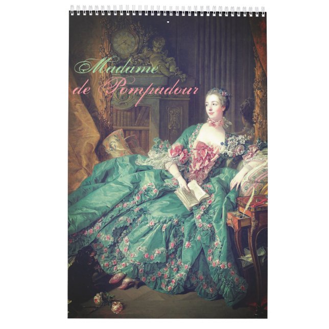 Calendário Madame De Pompadour - Jeanne Antoinette Poisson (Verso)