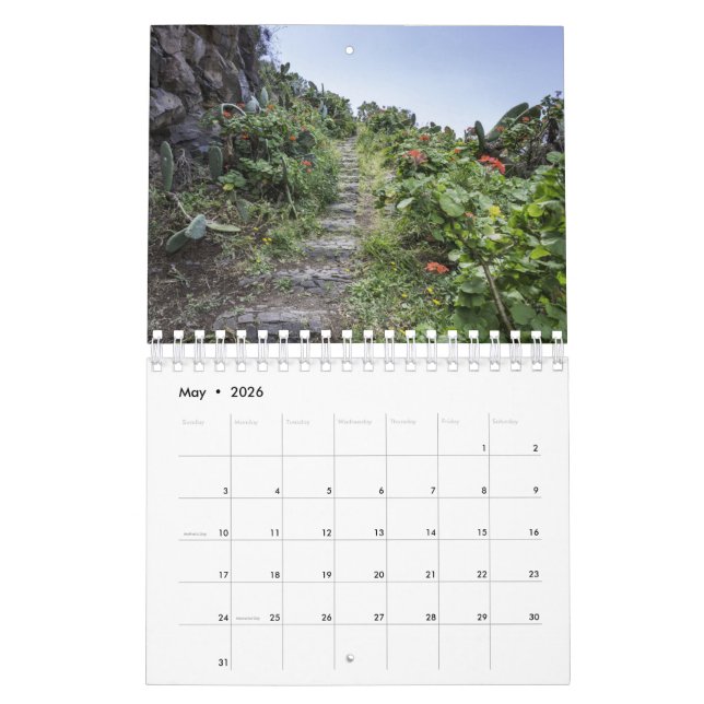 Calendário Madeira island (Maio 2026)