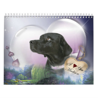 Calendário Madison o Labrador preto
