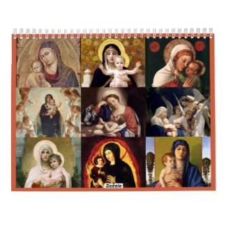 Calendário Madonna e criança