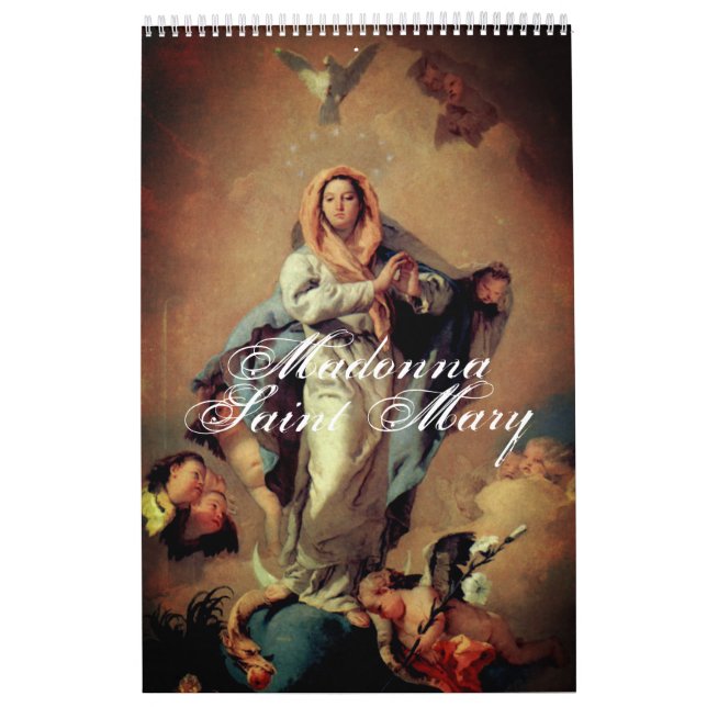 Calendário Madonna - Saint Mary Maria - mãe de deus (Capa)
