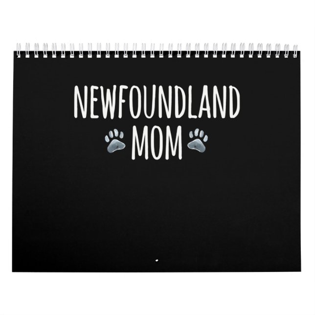 Calendário Mãe de cão da Terra Nova | presente de patas para  (Capa)