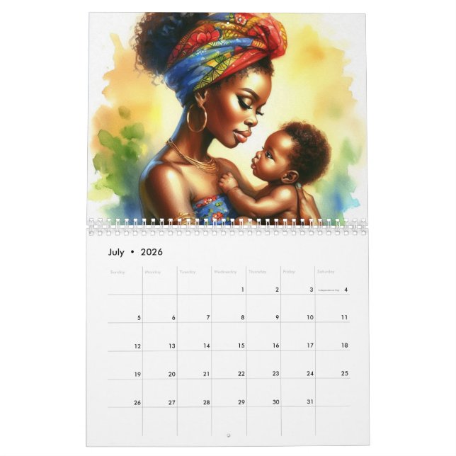 Calendário Mães africanas (Jul 2026)