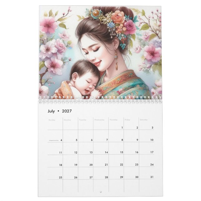 Calendário Mães Asiáticas (Jul 2027)