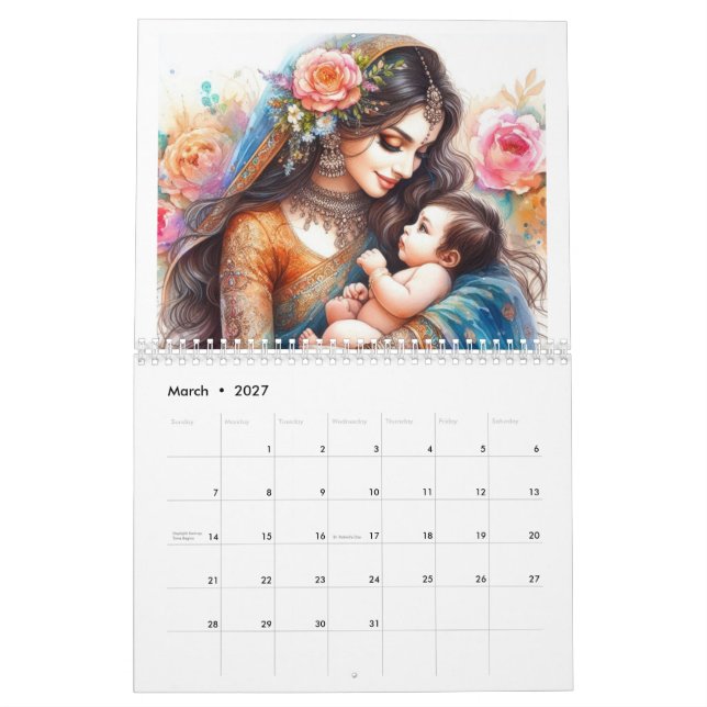 Calendário Mães indianas (Mar 2027)