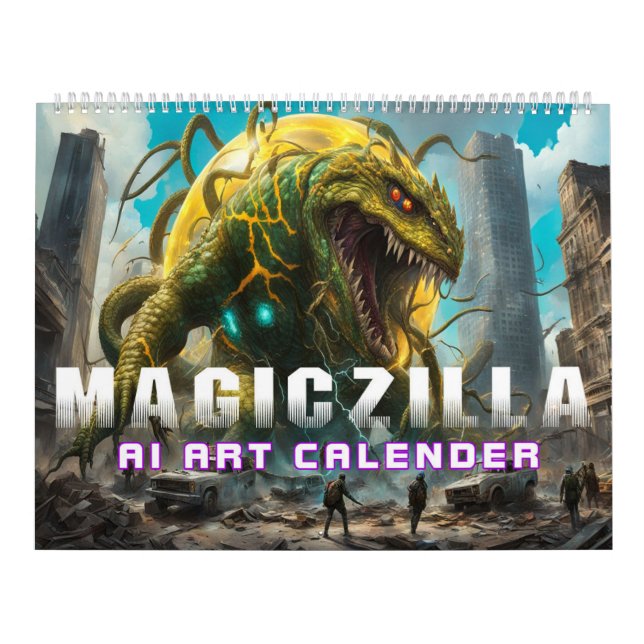 Calendário Magiczilla Arte de IA (Capa)