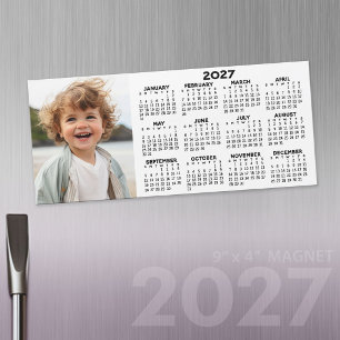 Calendário Magnético 2027 com Colagem de Fotos