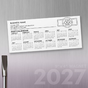Calendário Magnético 2027 com Logotipo e Informaçõ