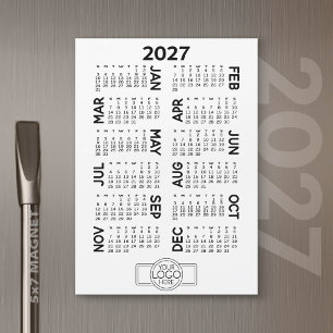 Calendário magnético com cartão magnético de logot