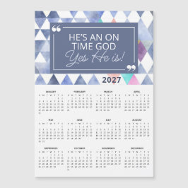 Calendário Magnético com Cota Cristã de Deus Pontu