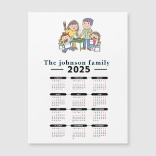 Calendário Magnético da Família Personalizada 2025