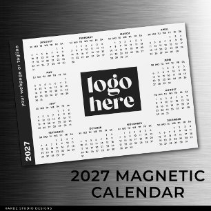 Calendário Magnético do Ano Completo 2027 do Logot