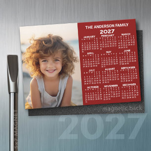 Calendário magnético - Exibição moderna do ano de 