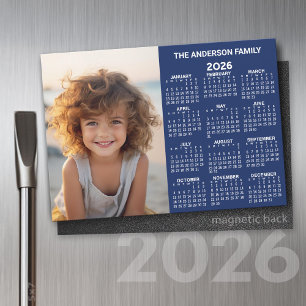 Calendário magnético - Exibição moderna do ano de