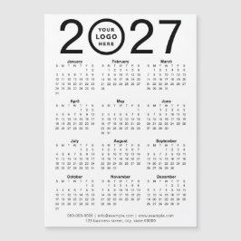 Calendário Magnético Personalizado 2027 Com Logoti