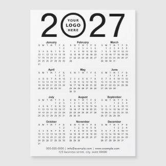 Calendário Magnético Personalizado 2027 Com Logoti