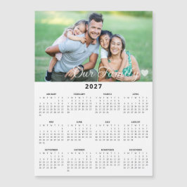 Calendário Magnético Personalizado da Nossa Famíli