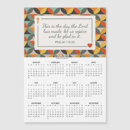 Calendário Magnético Retro Círculos Salmo 118:24 d