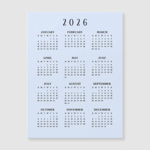 Calendário Magnético Simples 2026