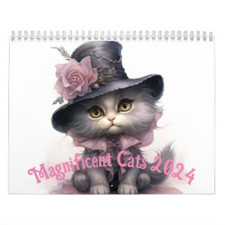 Calendário Magnificent Cats Calendar 2024
