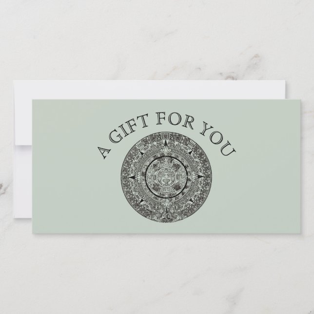 Calendário maia 1 do Aztec Sun Stone do México (Frente)