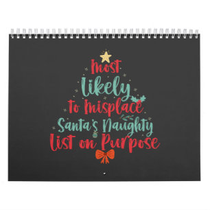 Calendário Mais Provável Para Deslocar Xmas De Lista De Papai