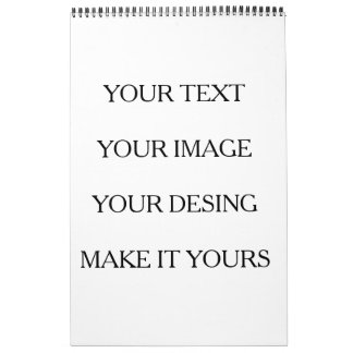 Calendário Make Your Own Simple Not Transparent
