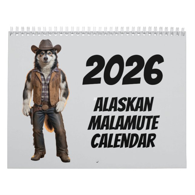 Calendário Malamute (Capa)