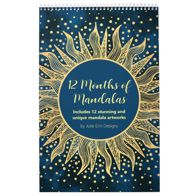 Calendário Mandala Art Calendar - 12 meses de Mandalas (Capa)