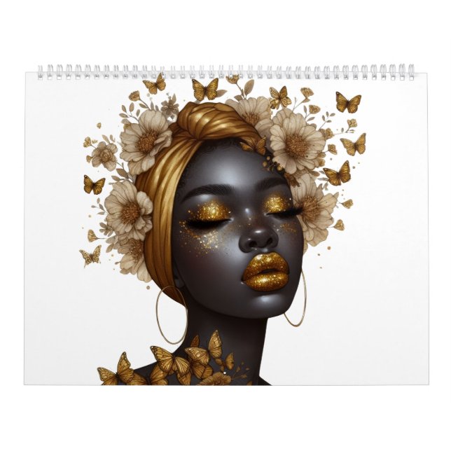 Calendário Manteiga preta borboleta blando melanina sista (Capa)
