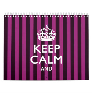 Calendário MANTENHA A CALMA Personalizada Mensal E O Texto 20
