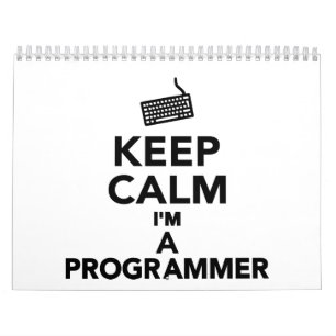 Calendário Mantenha a calma que eu sou um programador
