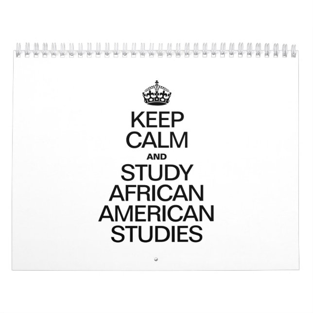 CALENDÁRIO MANTENHA CALMA E ESTUDE ESTUDOS AMERICANOS AFRICAN (Capa)