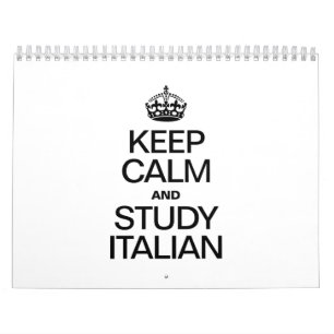 CALENDÁRIO MANTENHA CALMA E ESTUDE ITALIANO