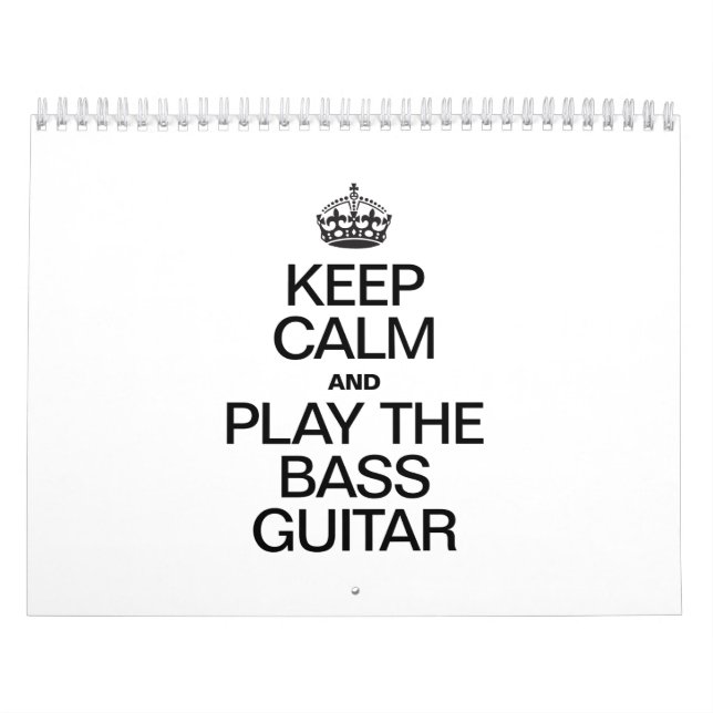 CALENDÁRIO MANTENHA CALMA E TOQUE O GUITAR BASS (Capa)