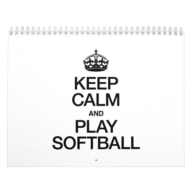 CALENDÁRIO MANTENHA CALMA E TOQUE SOFTBALL (Capa)