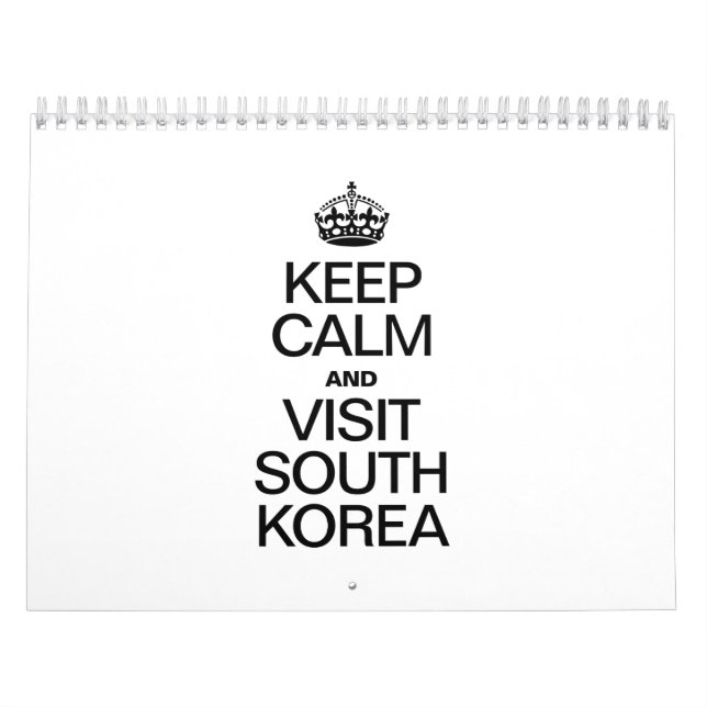 CALENDÁRIO MANTENHA CALMA E VISITE A COREIA DO SUL (Capa)