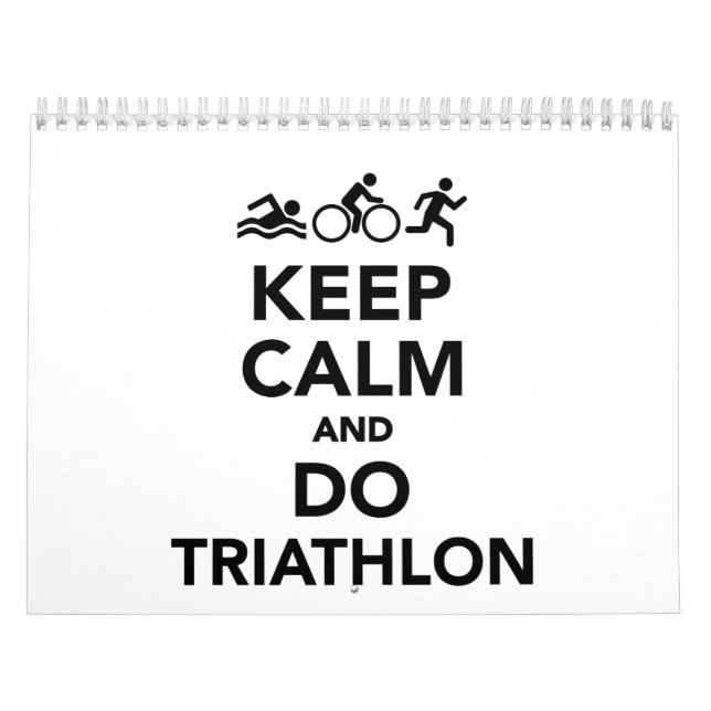Calendário Mantenha calmo e faça o triathlon (Capa)