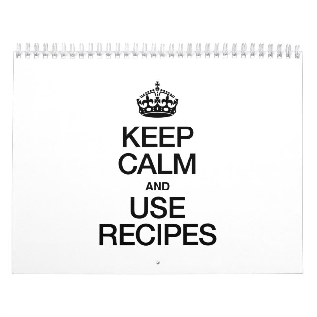 CALENDÁRIO MANTENHA O CALMO E UTILIZE RECEITAS (Capa)