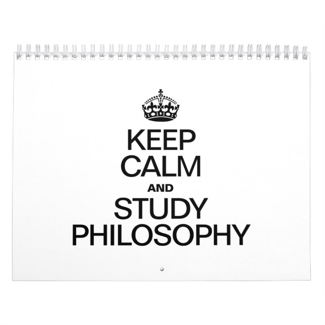 CALENDÁRIO MANTER A CALMA E ESTUDAR A FILOSOFIA (Capa)