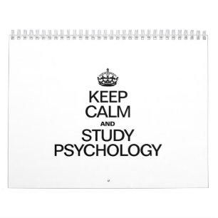 CALENDÁRIO MANTER A CALMA E ESTUDAR A PSICOLOGIA