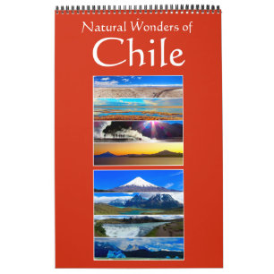 Calendário maravilhas do chile