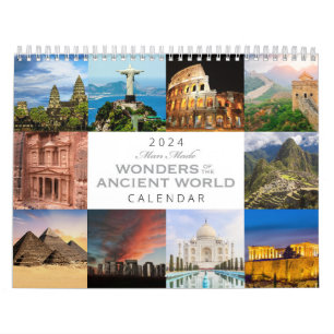 Calendário Maravilhas do Mundo Antigo 2024