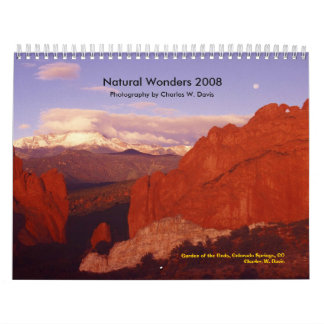Calendário Maravilhas naturais 2008 - personalizadas