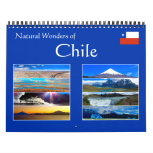 Calendário maravilhas naturais do Chile 2022