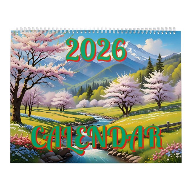 Calendário maravilhoso de 2026 (Capa)