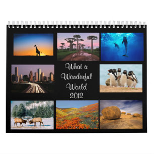 Calendário maravilhoso do mundo 2012
