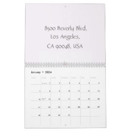 Calendário Marca aquarela Negócios