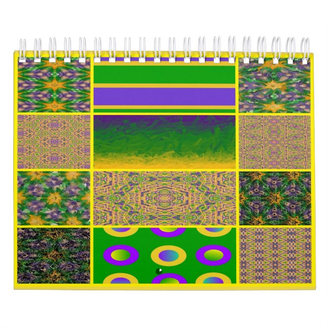 Calendário Mardi Gras Art (Capa)