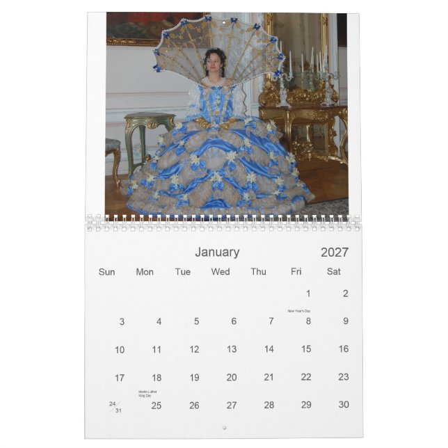 Calendário marie Antoinette (Jan 2027)